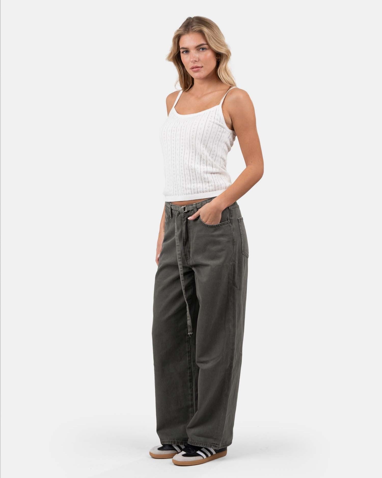 Strap Pointelle Top White | Skagen - clothing.dk